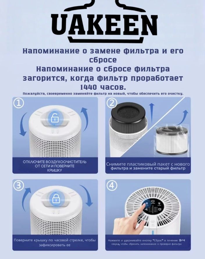 UAKEEN ZL-2707: честный обзор очистителя и освежителя воздуха