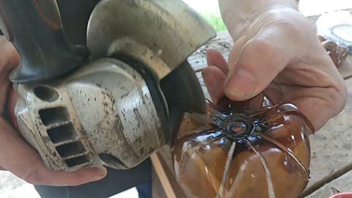 Сверление центрального отверстия в заготовке вертушки