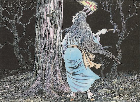 Уши но Коку Маири - японский колдовской ритуал проклятия человека 1